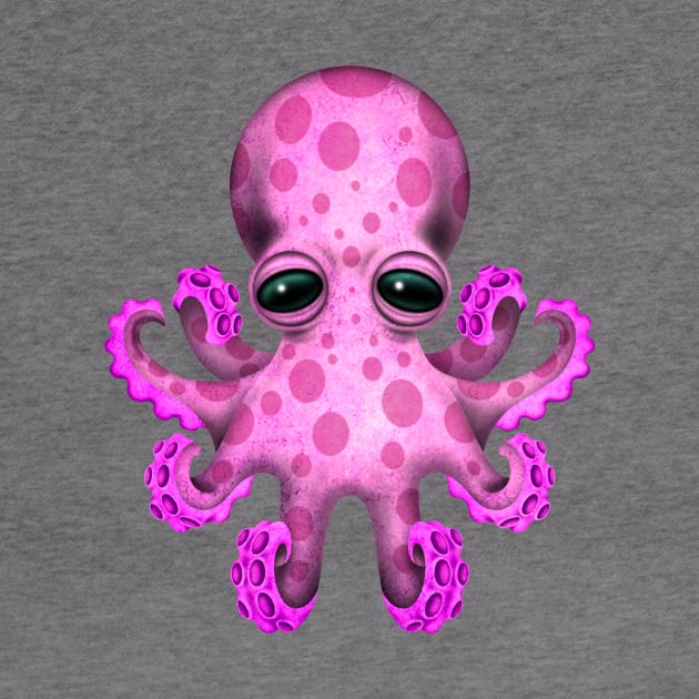 Cute Pink Baby Octopus by jeffbartels